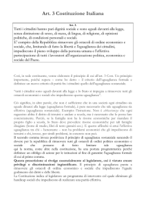 Art. 3 Costituzione Italiana