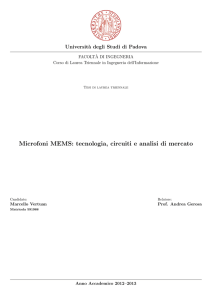 Microfoni MEMS: tecnologia, circuiti e analisi di mercato