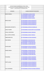 Programmi e schede di Recupero 2014
