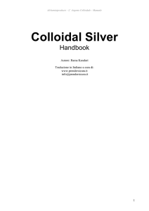 Colloidal Silver - Erboristeria Arcobaleno