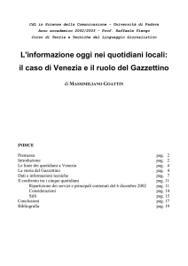 il caso di Venezia e il ruolo del Gazzettino - Ebla