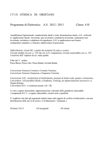I T I S   OTHOCA DI ORISTANO Programma di Elettronica A.S. 2012