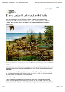 Erano padani i primi abitanti d`Italia