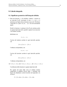 8. Calcolo integrale. - Alberto Ratti Claris