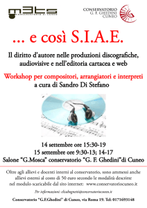 master dislessia - Conservatorio Cuneo