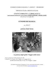 etnomusicologia - Conservatorio Licino Refice