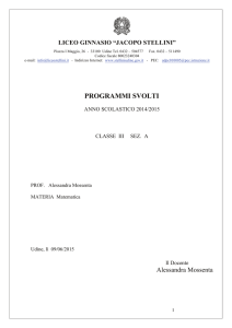 III - Liceo classico "Jacopo Stellini"