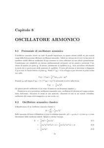 OSCILLATORE ARMONICO - Dipartimento di Fisica e Astronomia and