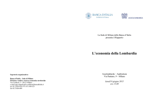 L`economia della Lombardia