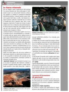 Le risorse minerarie - Mondadori Education