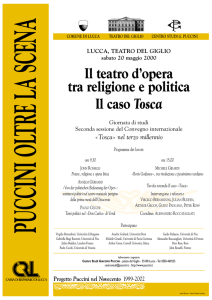Il teatro d`opera tra religione e politica Il caso Tosca