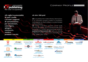 Company Profile Company Profile - Marketing Olistico Produzioni