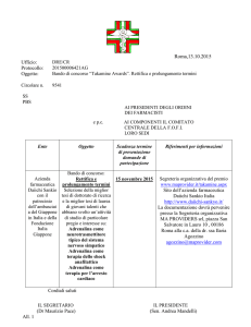 Roma,13.10.2015 Ufficio: Protocollo: Oggetto: Sito dell`azienda