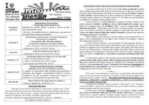 InformAC_Novembre_2013 - Collaborazione Pastorale di Trevignano