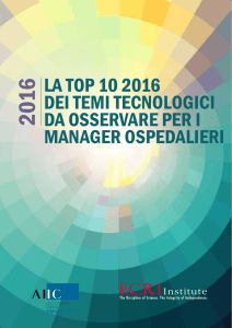 2016 Top 10 Hospital C-Suite Watch List (Italian)