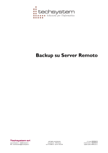 Backup Remoto2 - Techsystem srl