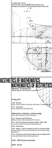 Aesthetics of Mathematics Mathematics of Aesthetics