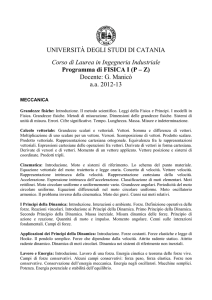 UNIVERSITÀ DEGLI STUDI DI CATANIA Corso di Laurea in