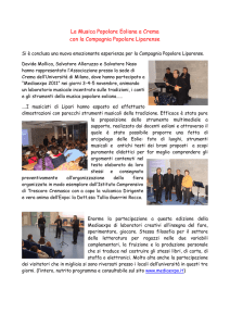 Musica Popolare Eoliana - Istituto Comprensivo di Trescore Cremasco
