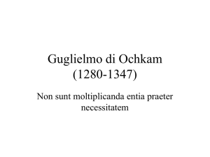 Guglielmo di Ochkam (1280-1347)