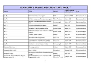 Economia e Politica - Economy and Policyhot!