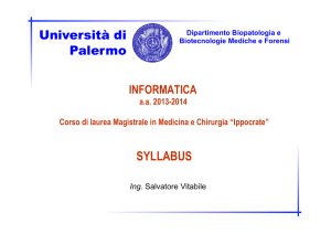 Palermo Università di SYLLABUS