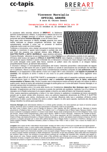 Comunicato Stampa - Associazione Culturale Art Company