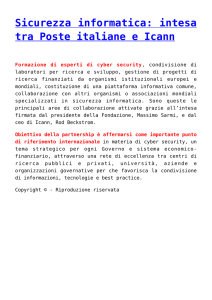 Sicurezza informatica: intesa tra Poste italiane e Icann