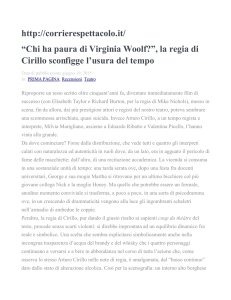 http://corrierespettacolo.it/ “Chi ha paura di Virginia Woolf?”, la regia