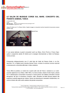 Comune Cagliari News - Le Salon de Musique Corde sul mare