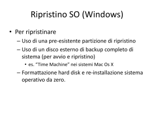 Ripristino SO (Windows)