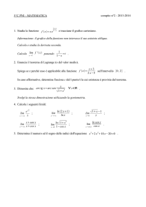 5^C PNI – MATEMATICA compito n°2 - 2013
