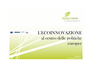 Ecoinnovazione nelle politiche europee 24.11 - LIFE
