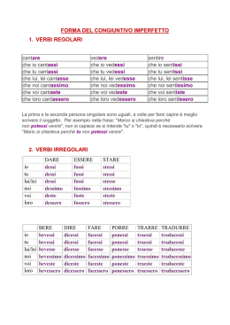 Scheda Grammatica IL CONGIUNTIVO IMPERFETTO_2