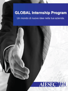 Brochure informativa del Global Internship Program