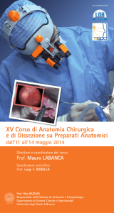XV Corso di Anatomia Chirurgica e di Dissezione