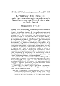 Programma d`esame - Università degli studi di Pavia