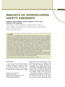 ImmunItà ed aterosclerosI: aspettI emergentI