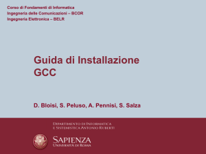 Guida di Installazione GCC - Dipartimento di Informatica e Sistemistica