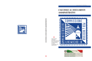 Volume 11 - Commissione per l`accesso ai documenti amministrativi