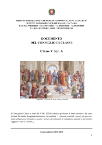 Documento 15 Maggio 5^ A Lic. Sc. Umane - A.S. 2015