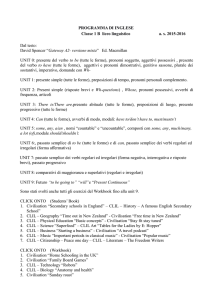 PROGRAMMA DI INGLESE Classe 1 B liceo linguistico a. s. 2015