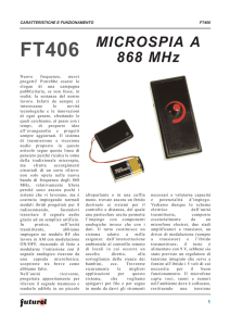 MICROSPIA A 868 MHz - Futura Elettronica