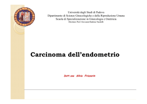 Carcinoma dell`endometrio 2010 - Dipartimento di Salute della