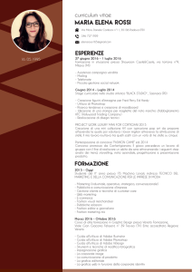 CV grafico Maria Elena Rossi