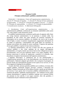 Rossana Caridà – Principi costituzionali e pubblica