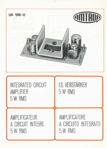 Amtron UK196U - Amplificatore a circuito integrato 5 W RMS