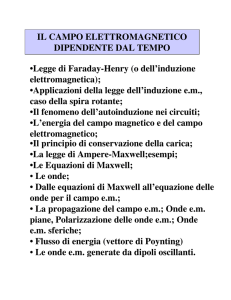 •Legge di Faraday-Henry (o dell`induzione elettromagnetica