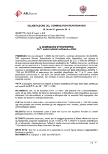 DELIBERAZIONE DEL COMMISSARIO STRAORDINARIO N. 54 del