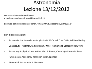 Astronomia Lezione 13/12/2012